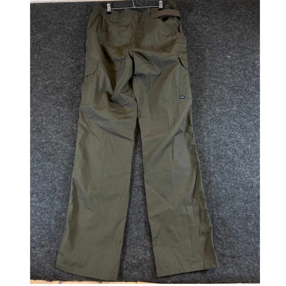 5.11 Tactical TDU Cargo Pants Womens Size 12 Long Olive Green Straight Ripstop
